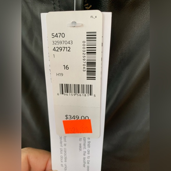 Super soft black leather ankle pants with functional front pockets. NWT. 16W - Picture 6 of 6